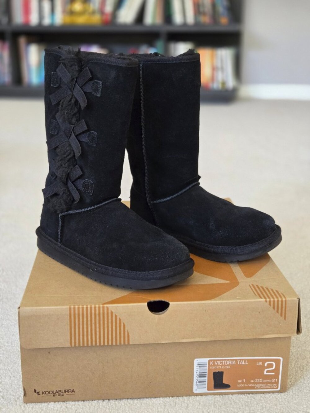 Girls size 2 Koolaburra by UGG Victoria Tall boots